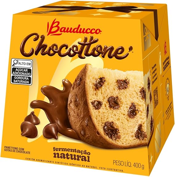 Chocotone Bauducco com gotas de chocolate 400g