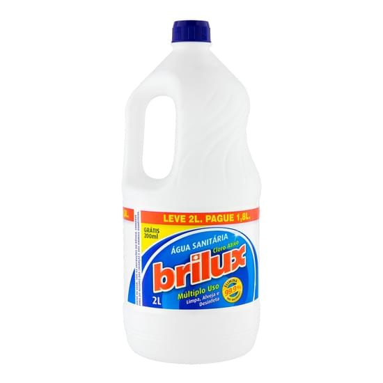 Agua Sanitaria Brilux Leve 2l Pague 1,8l