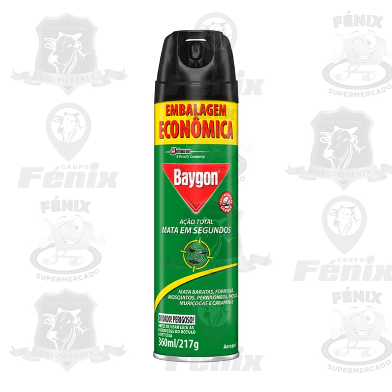 Scjohnson Inseticida Baygon Aerossol Ao Total Econmico 360ml