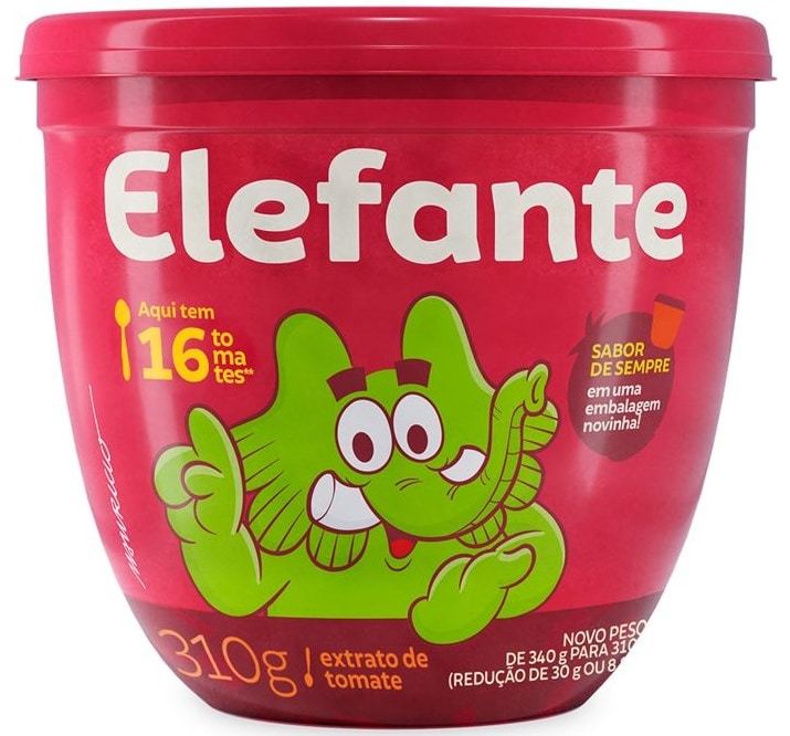 Extrato De Tomate Elefante 310g Pote