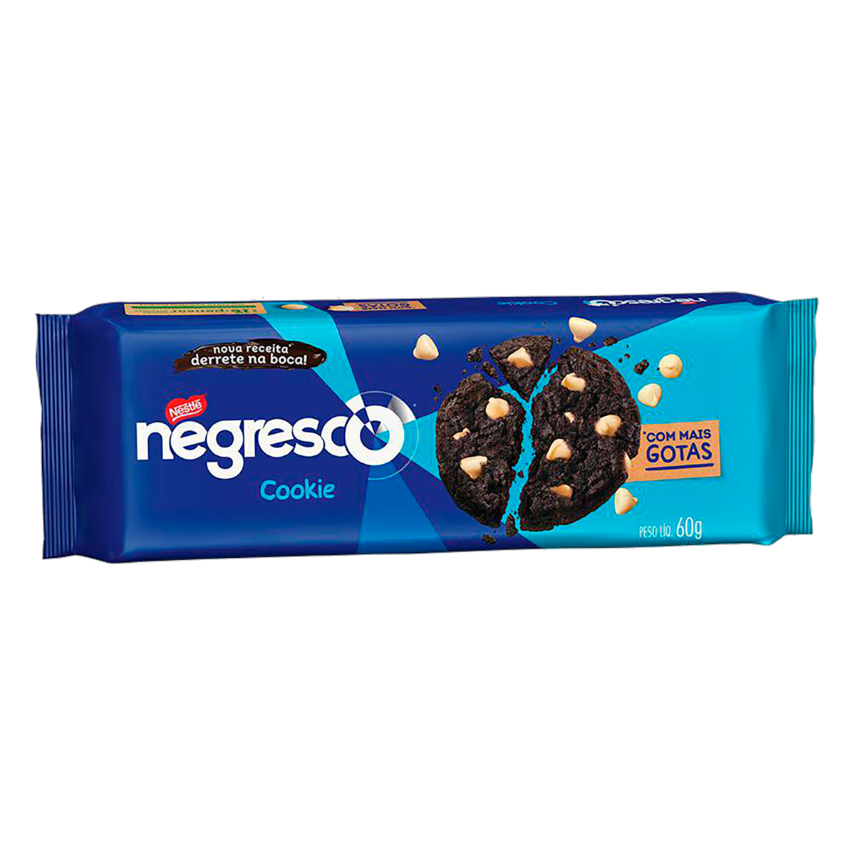 Negresco Biscoito Cookie Gotas De Chocolate Nestl Pacote 60g