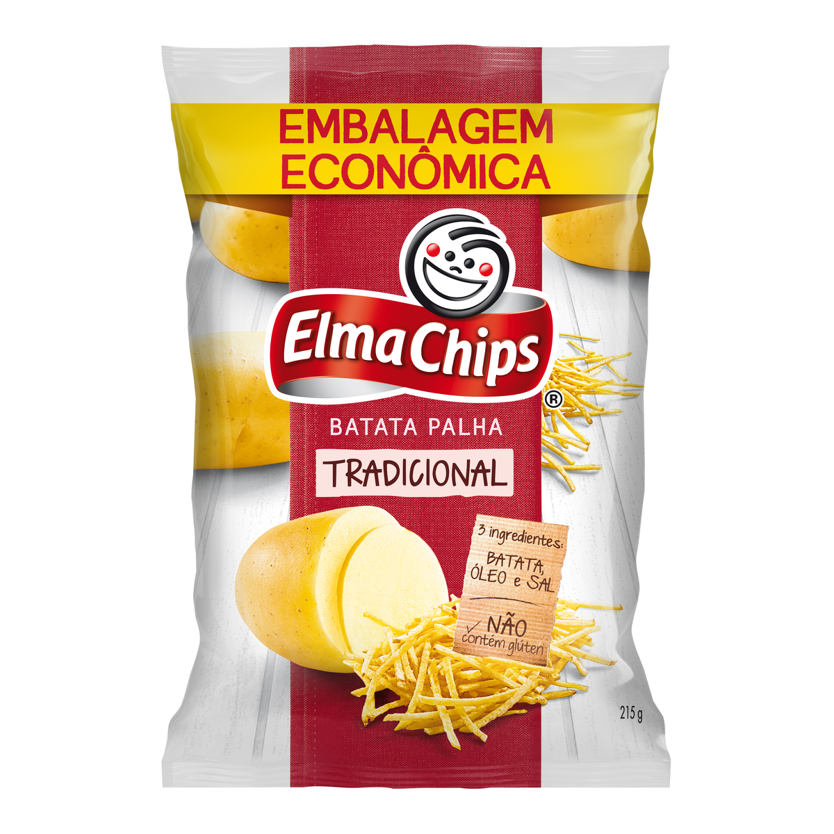 Elma Chips Batata Palha Tradicional Pacote 215g