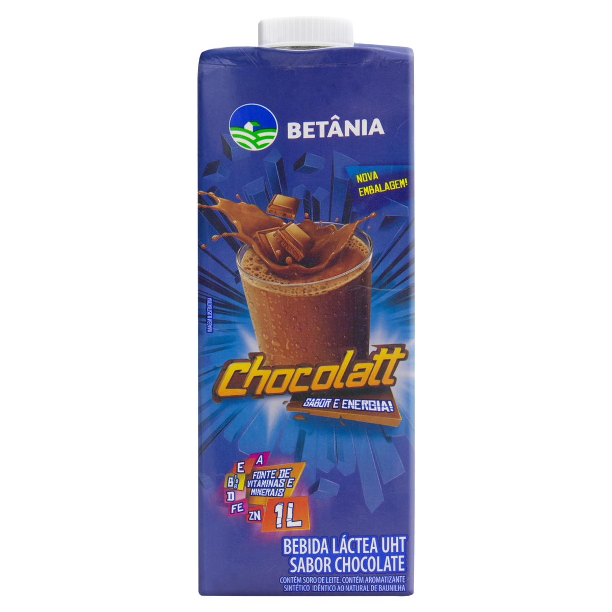 Betnia Bebida Lctea UHT De Chocolate Caixa 1l