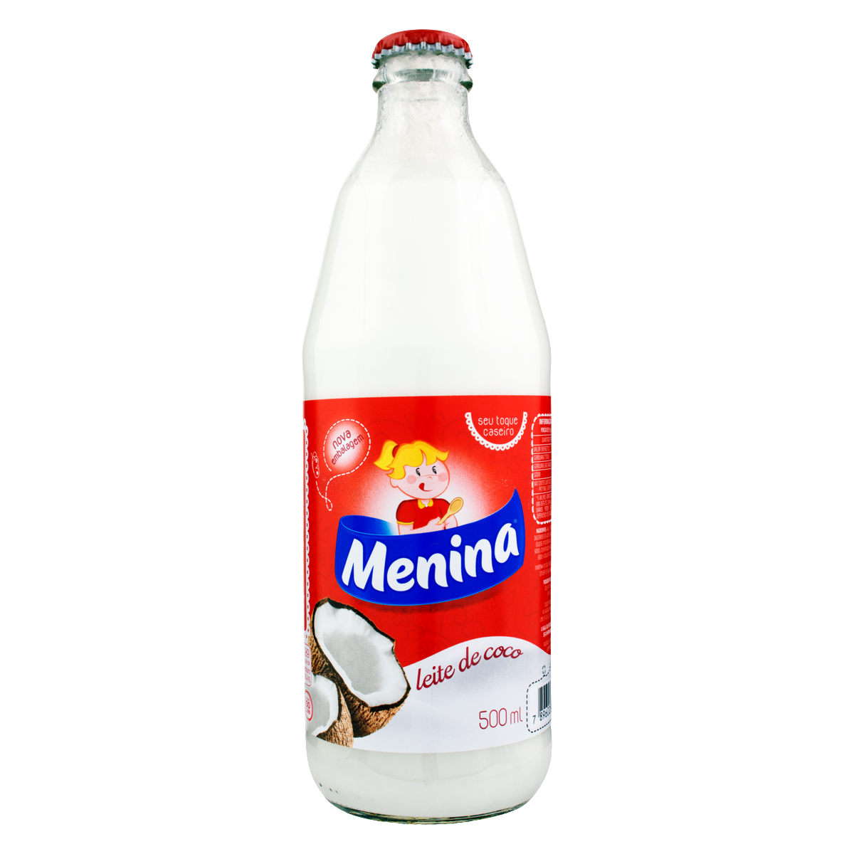 Leite De Coco Menina Vidro 500ml