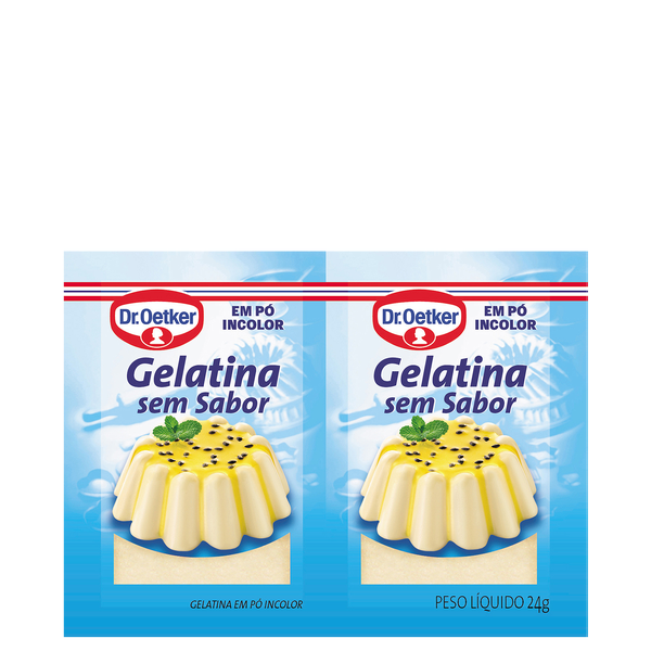 Gelatina Em P Sem Sabor Incolor Dr. Oetker 24g