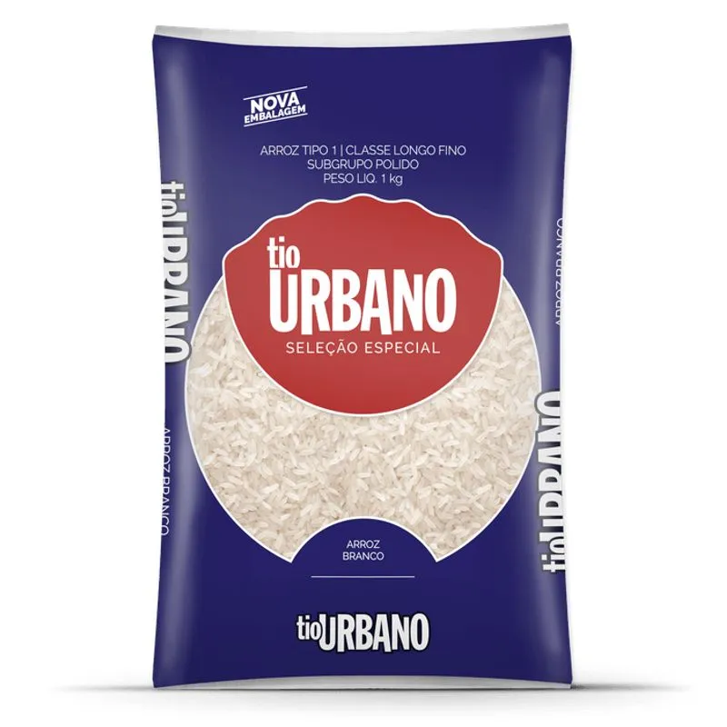 Tio Urbano Arroz Branco Pacote 1kg