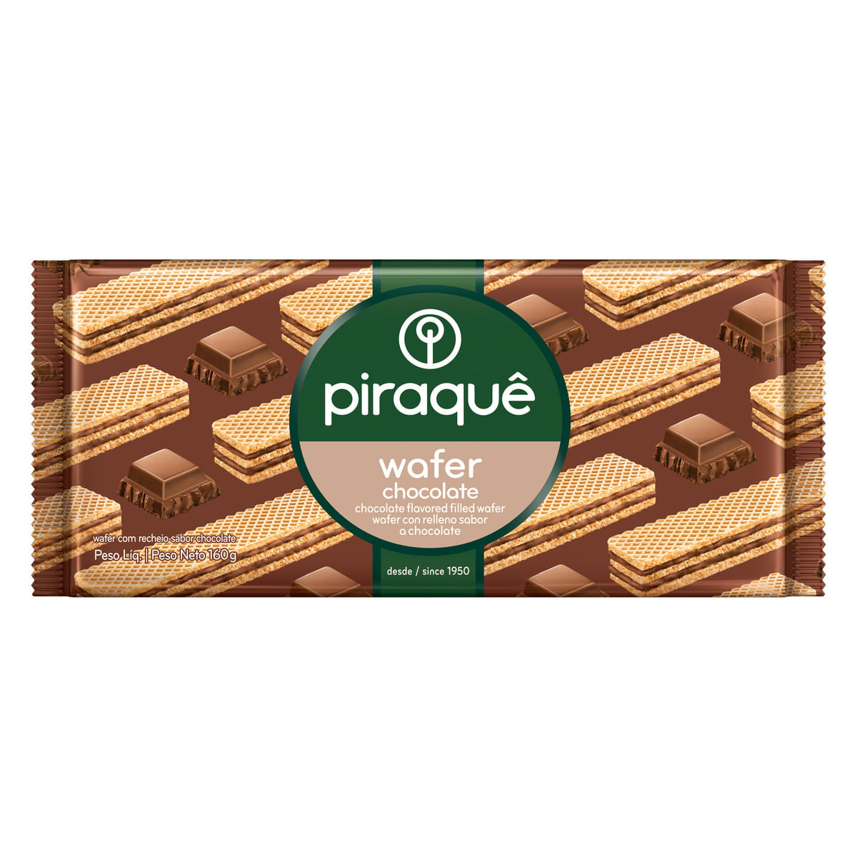 Biscoito Piraque Wafer 100g Chocolate