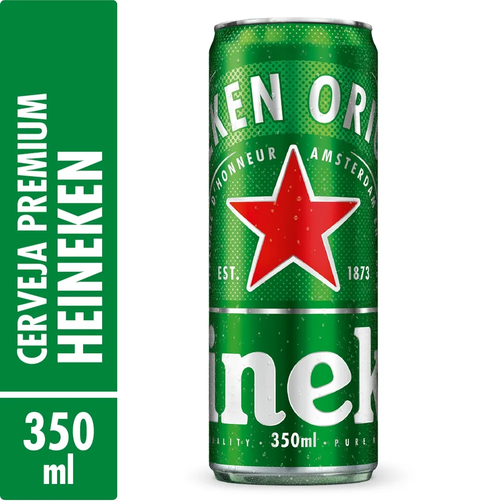 Cerveja Puro Malte Heineken Lata 350ml