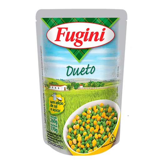 Fugini Dueto Milho/Ervilha Sache 170G