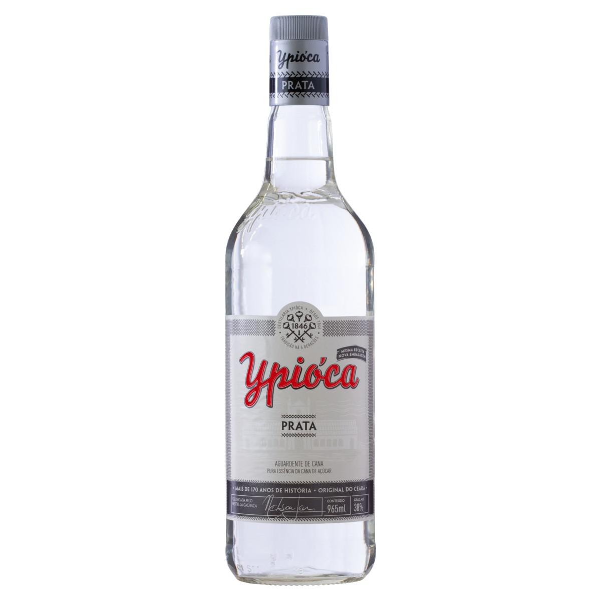 Aguardente De Cana Prata Ypica Garrafa 965ml